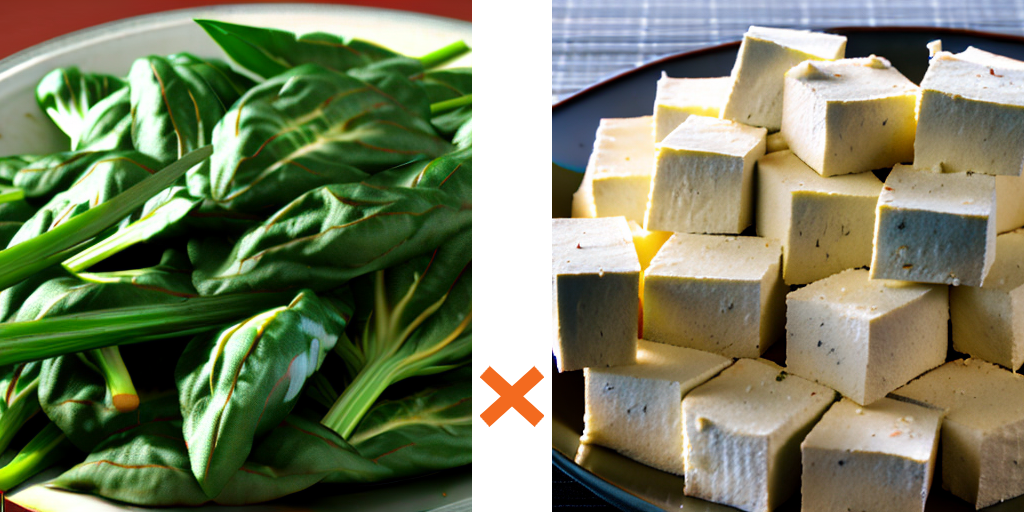 空芯菜と高野豆腐の炒飯