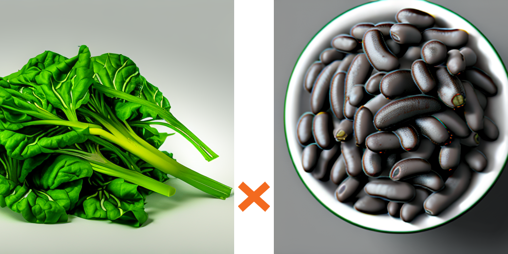 小松菜と黒豆の和風サラダ