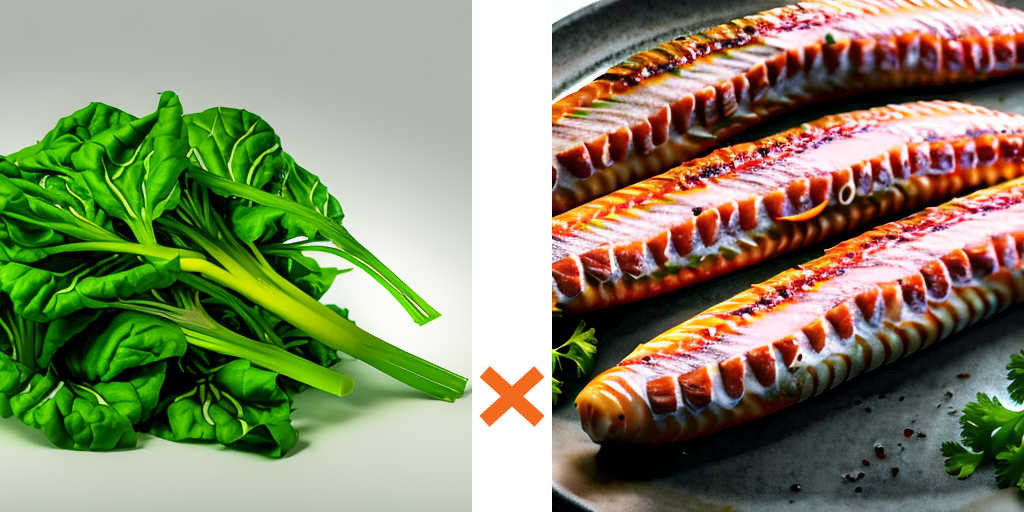  小松菜と魚肉ソーセージのペペロンチーノ