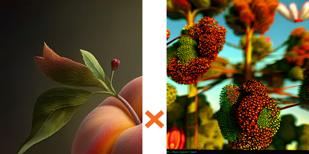 桃とチンゲン菜のスパイシー和え物