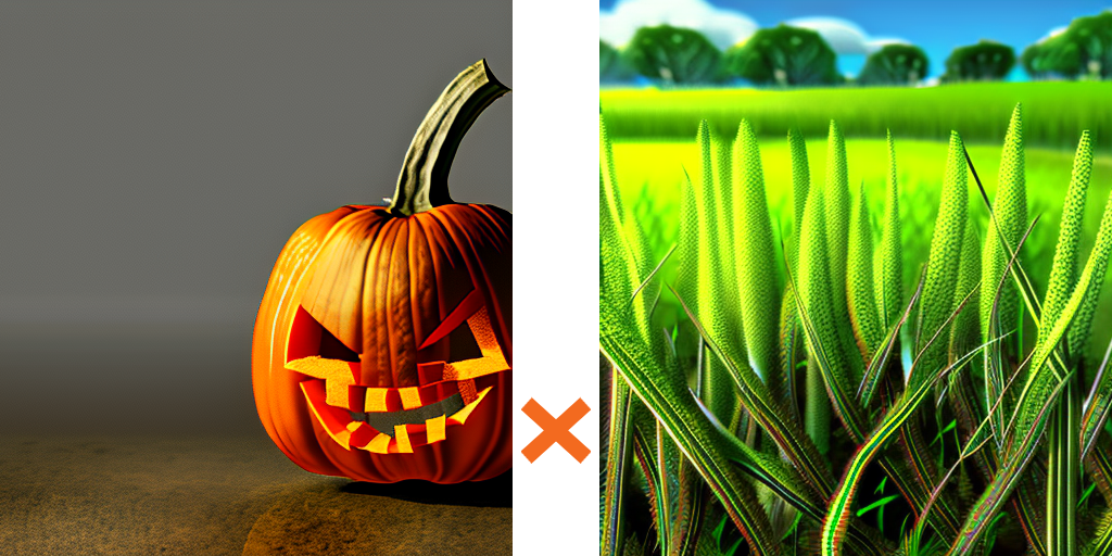 かぼちゃと金時草のカレーライス
